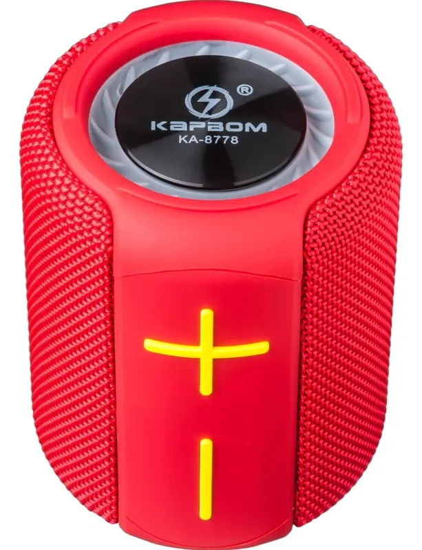 Caixa De Som Bluetooth Tws Ipx6 Usb 5.0 Kapbom 8778 Cor:vermelho