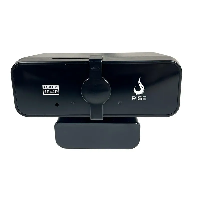 Webcam Rise Mode Vision Double Mic, 1080P, 30 FPS, 2x Microfone Digital, USB, Preto - RM-WECM-1080D-B
