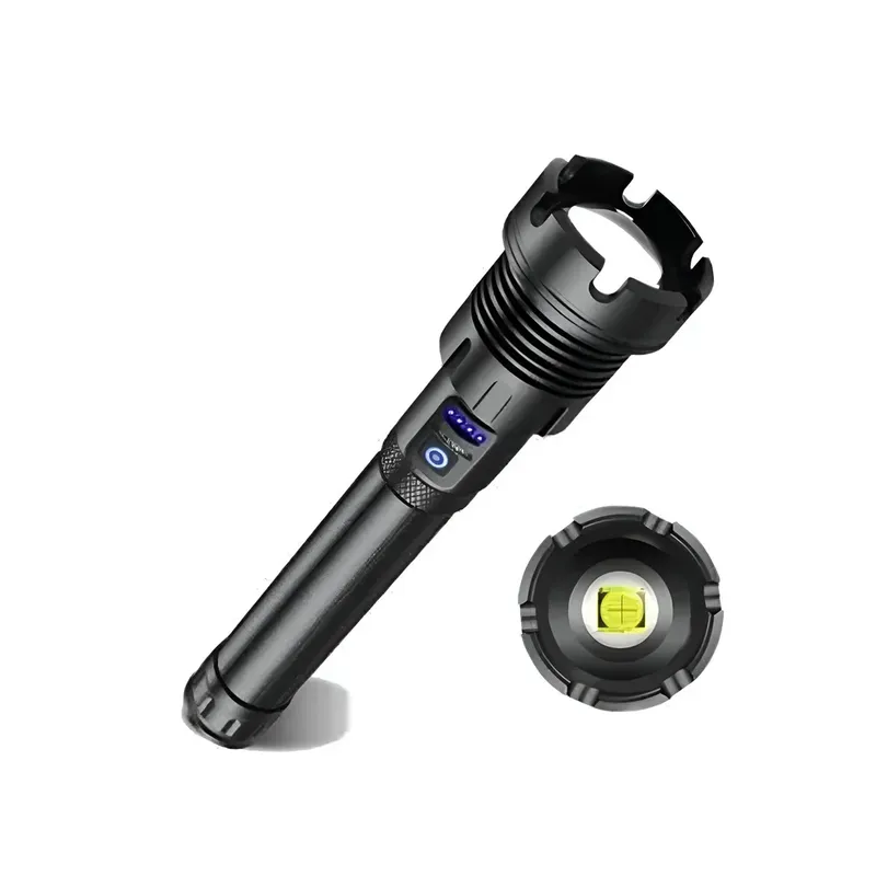 Lanterna Tática LED P90 Ultra Potente Usb Zoom Telesc Lt8509