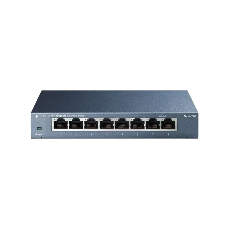 Switch Tp-link 8pt Tl-sg108(br) 10/100/1000 Gigabit