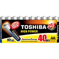 Pilha Toshiba Alcalina Aaa, Com 40 - Lr03gcp