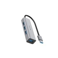 HUB C3Tech USB 3.0, para 4x USB 3.0, Cinza - HU-340GY