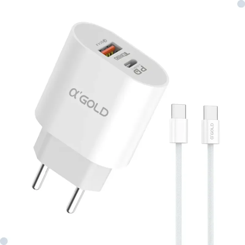 Carregador Rápido Para Celular Com Entradas Usb E Pd – Proteção Total