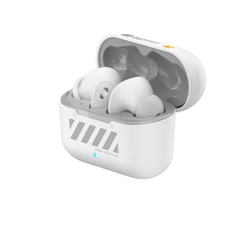 Fone Gamer TWS Gamer Machenike TH50, Bluetooth 5.4, Latência 40ms, ANC+ENC, Branco - TH50
