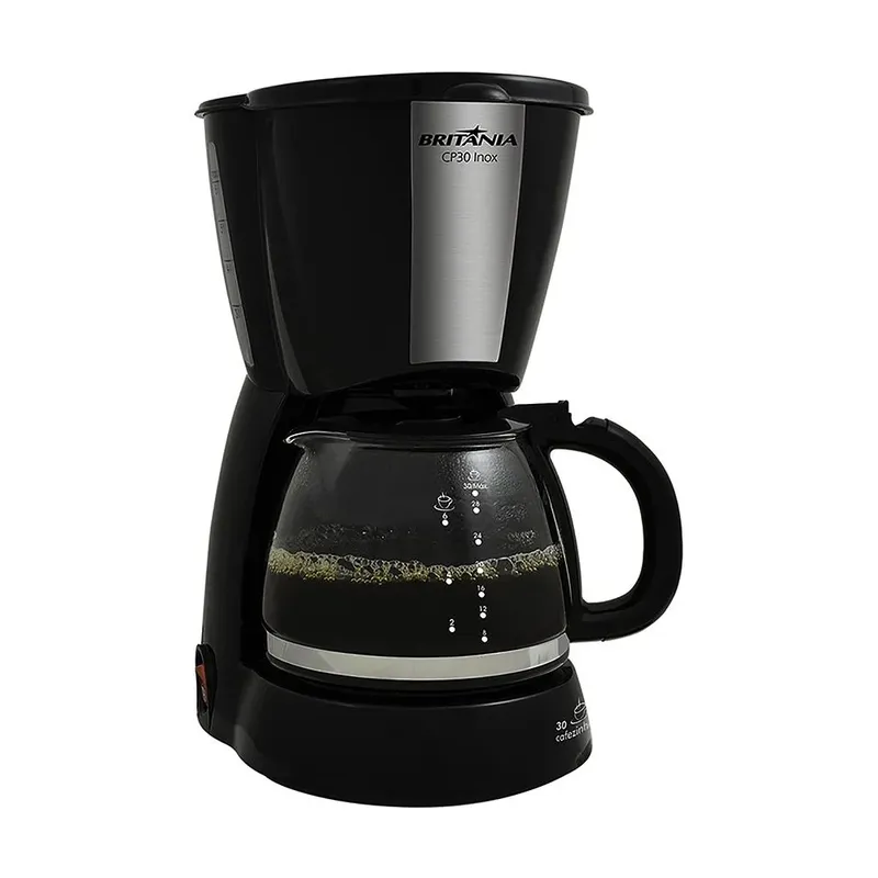 Cafeteira Britânia Inox Preta, 220V - CP30