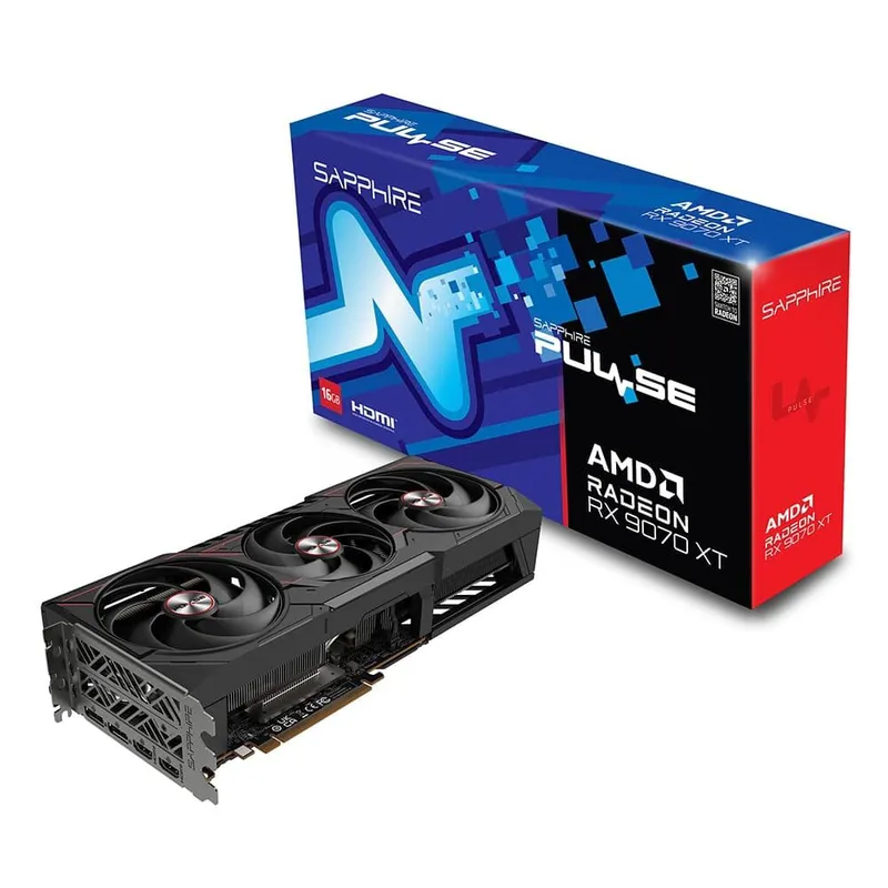 Placa de Vídeo SAPPHIRE RX 9060 XT PULSE AMD Radeon, 16GB, GDDR6, 20 Gbps, FidelityFX, RDNA 4 - 11350-03-20G