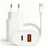 Carregador Celular Turbo Branco Duplo Fast Charging 25w