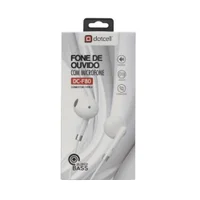 Fone De Ouvido Dc-f80 Com Microfone E Conector Tipo C Branco