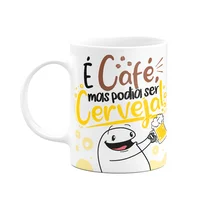 Caneca Divertida Flork - É Café, Mas Podia Ser Cerveja! 325ml