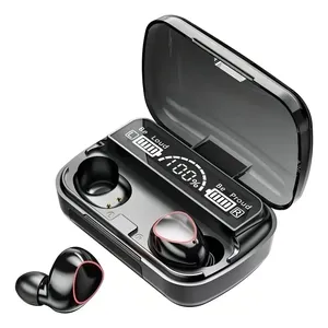 Fone De Ouvido Hold On Sem Fio M10 Tws Bluetooth 5.1 Com Microfone Preto Resistente E Água