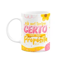 Caneca Salmos - Há Um Tempo Certo Para Cada Propósito - M2