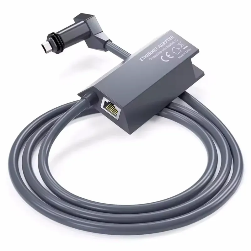 Adaptador De Rede Para Starlink Gen2 Rj45 Blindado Compatível Alta Velocidade Ethernet Peining Pei-xle1-1m