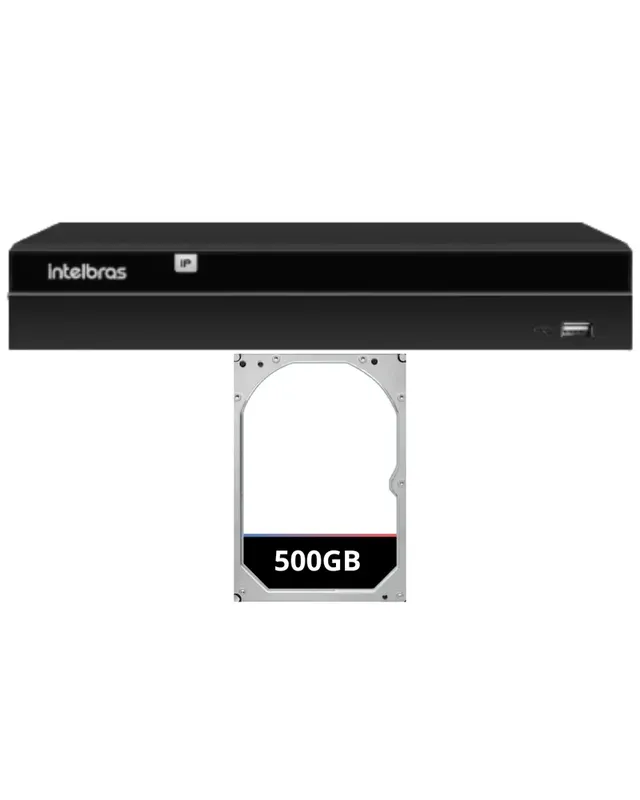 Gravador De Vídeo Nvr Intelbras Nvd 1416 16 Canais Ip 4k H.265