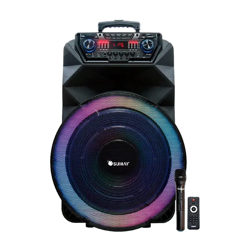 Caixa De Som Amplificada Thunder Bolt, Bluetooth, LED, 1400W, Bivolt - Sm-Cap42