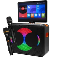Caixa De Som Portátil Karaokê Sombox 160w Rms 26400mAh, Tela Touch 14.1 " Android, 2 Microfone Sem Fio