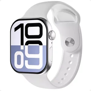 Smartwatch W10 Pro 46mm Serie 10 AmoLED Gps Nfc Chatgpt Prata