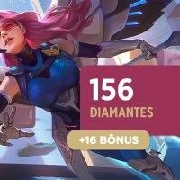 Mobile Legends - 156 Diamantes + 16 Bônus - Produto Digital