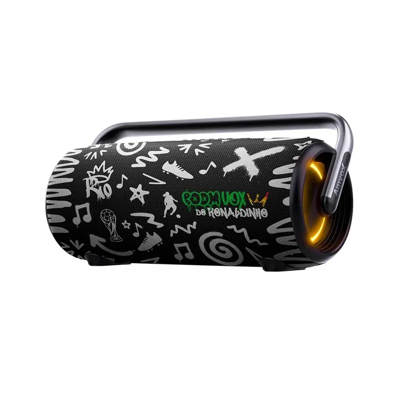Caixa De Som Amplificada Amvox Aca 610 Boomvox 610w Rms Ip56 Grafite-bivolt