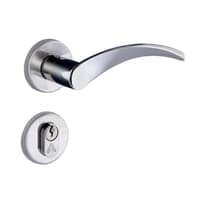 Fechadura Onda Externa 4131 Roseta Cromada 40mm Aliança