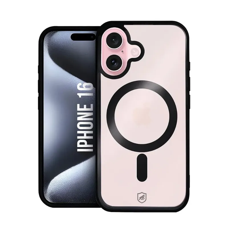 Capa Case Capinha Magsafe Para Iphone 16 - Preta - Gshield