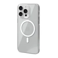 Capa Magnética Clear Transparente Compatível Iph 16 Pro – Estrutura Rígida, Recortes Precisos – Pronto Para Carregamento