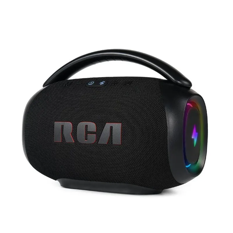Caixa De Som Portátil Rca Bluetooth 90w Ipx5 Luzes LED RGB Potente Fr213 Mini