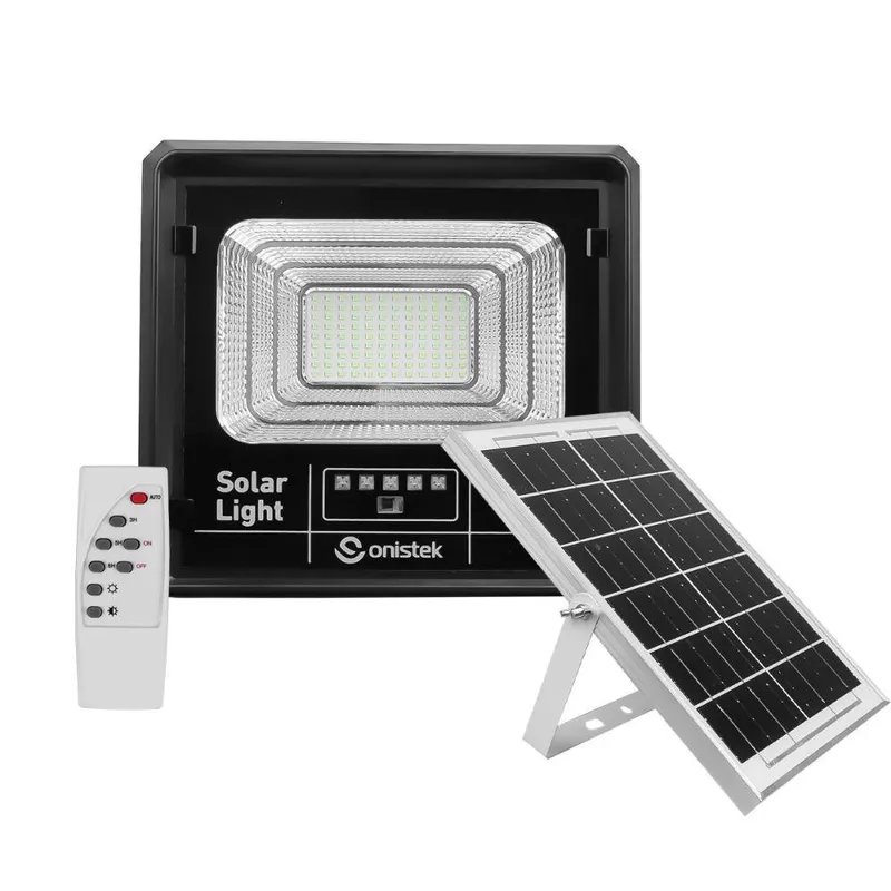 Refletor Luminária Solar De Parede LED Ip66 Inteligente 100w A Prova D´água