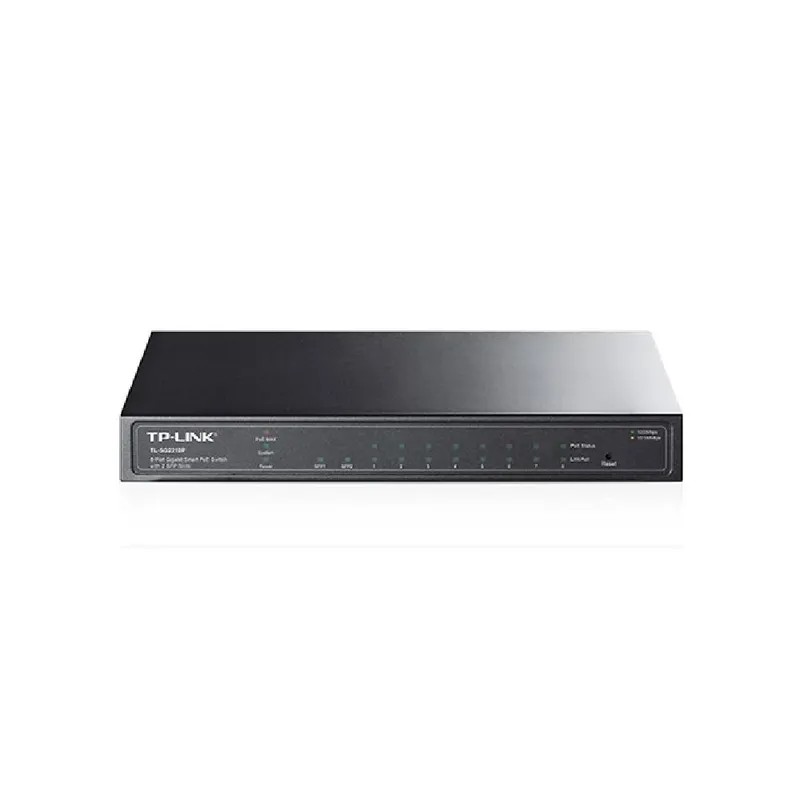 Switch Tp Link Tl-sg3210, 8 Portas, Gigabit + 2 Slots Sfp Jetstream, 1 Micro USB