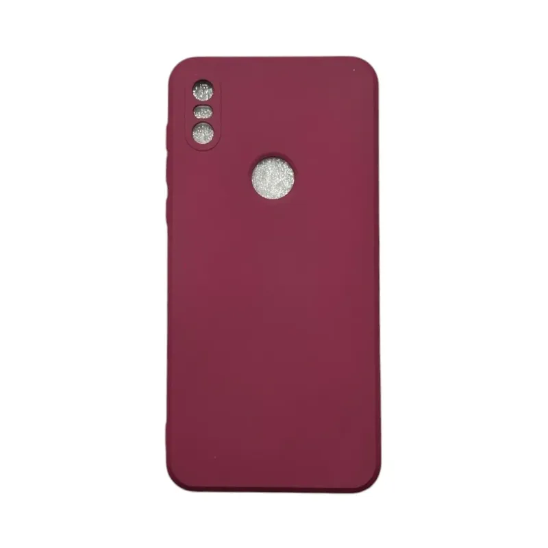 Capa Moto One Silicone Aveludada Protege Câmera Colorida Capinha Anti Impacto Moto One:vinho