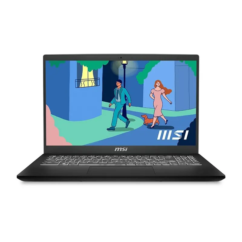 Notebook MSI Modern 15 AMD Ryzen 7-7730U, 16GB RAM, SSD 512GB, 15.6" FHD IPS, Win 11H Plus, Preto - 9S7-15HK12-425