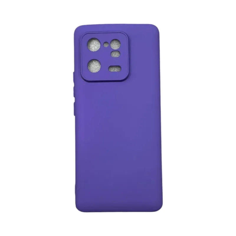 Capa Xiaomi Mi 13 Pró 5g Silicone Aveludada Protege Câmera Colorida Capinha Anti Impacto Mi 13 Pró:roxo