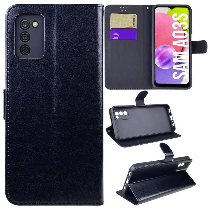 Capa Capinha Carteira Com Flip Para Samsung Galaxy A16 Preta