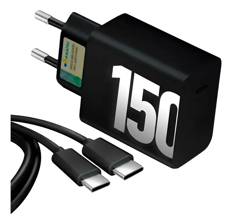 Fonte Tipo C Carregador Ultra Carregar Rápido 150w Tipo C