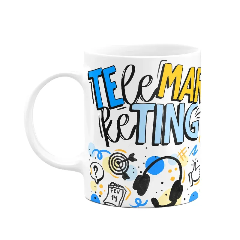 Caneca Profissões - Telemarketing - 325ml
