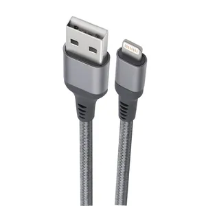 CABO USB, LIGHTNING, SPACE GRAY NYLON TRANCADO 1M ESLISG.