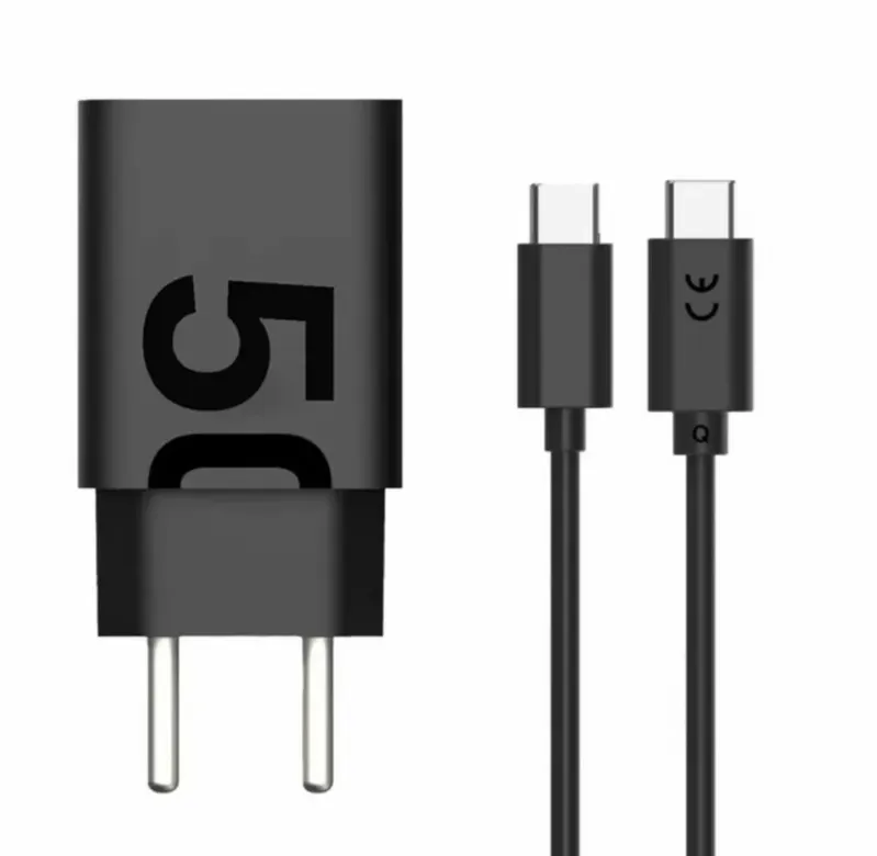 Carregador Turbo 50w Ultra Rápido Tipo C Com Carregamento Rápido + Cabo Tipo C Compatível Com Todos