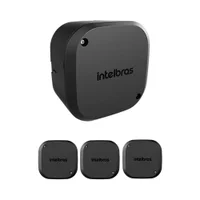 Kit 4 Caixas De Passagem Plástica Câmeras Bullet/dome Interno Vbox 1100 Black Intelbras