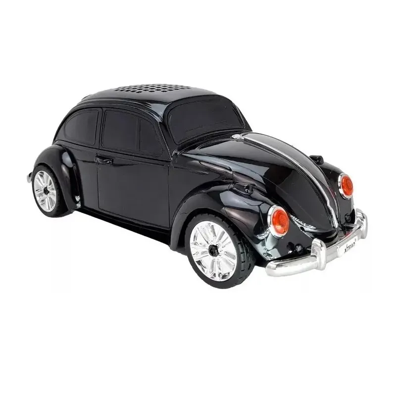 Caixa De Som Bluetooth Portátil Miniatura De Fusca (preto)