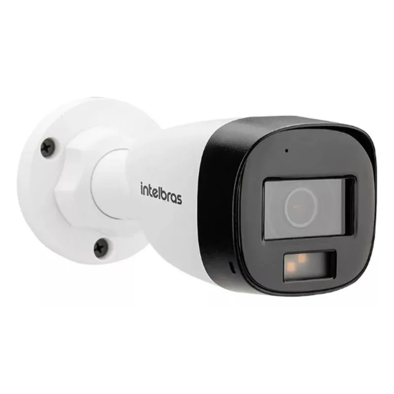 Kit Intelbras 8 Câmeras De Segurança 3220 B Multi-hd Vhd Full Color Com Microfone E Áudio 20m Branca