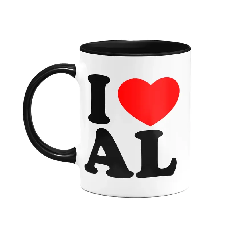 Caneca I Love Al - Alagoas - 325ml - Branca