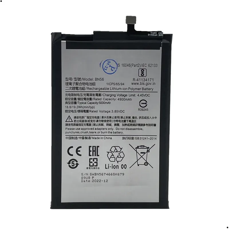 Bateria Bn56 Compativel Com Xiaomi Redmi 9a / Redmi 9c
