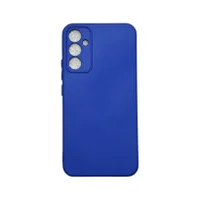 Capa Samsung A34 Silicone Aveludada Protege Câmera Colorida Capinha Anti Impacto Cor:azul Bic
