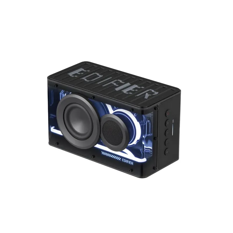 Caixa de som portátil Bluetooth 6.0, Potência 25W RMS, 15h Bateria, Painel RGB, QD25 EDIFIER Preto