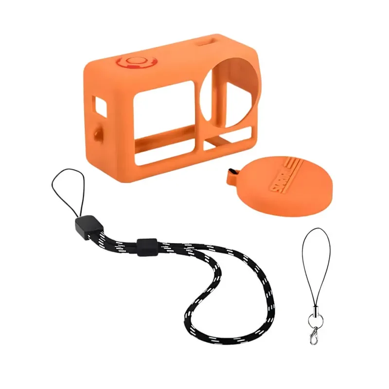 Capa De Silicone Para Câmera Dji Osmo Action 5 Pro - Startrc Cor: Laranja