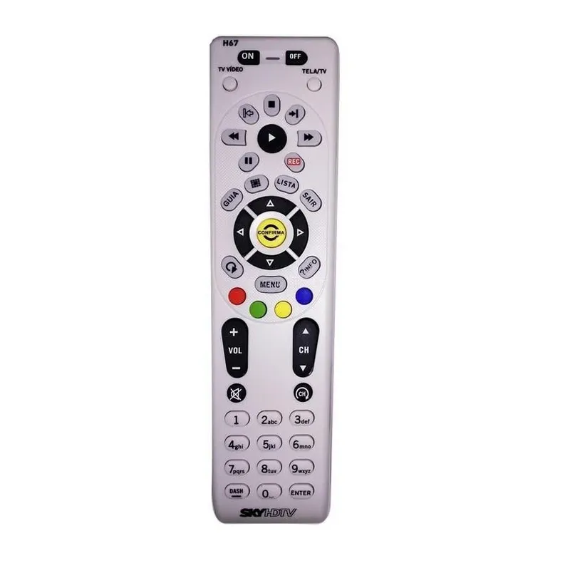 Controle Remoto Para Sky Hdtv H67 Hd Plus Mxt.