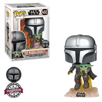 Funko Pop Star Wars The Mandalorian With Grogu 402 Exclusivo