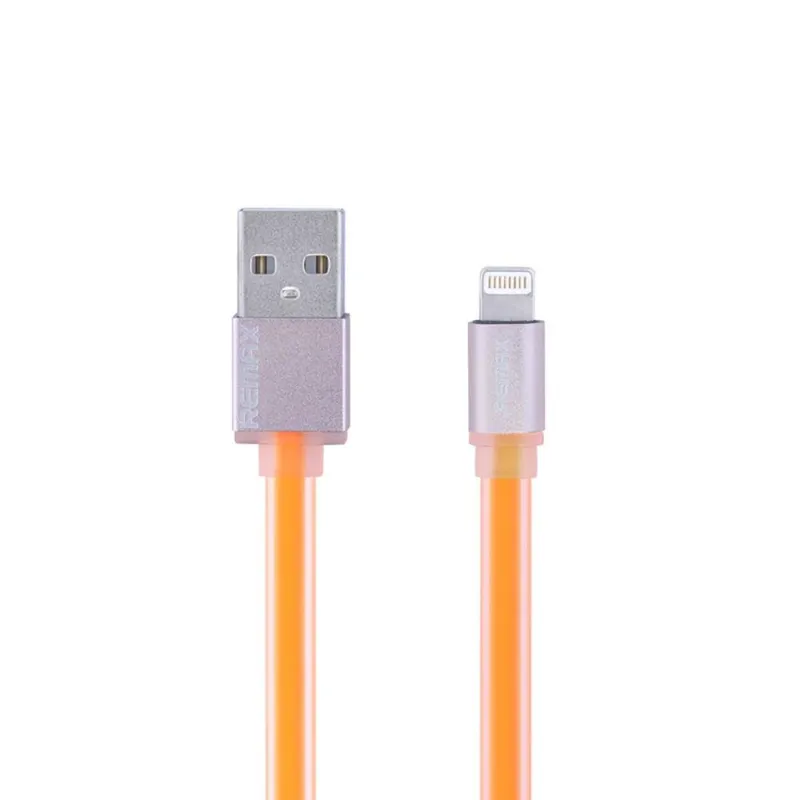 Cabo Flat Lightning Para Usb 1 Metros - Laranja