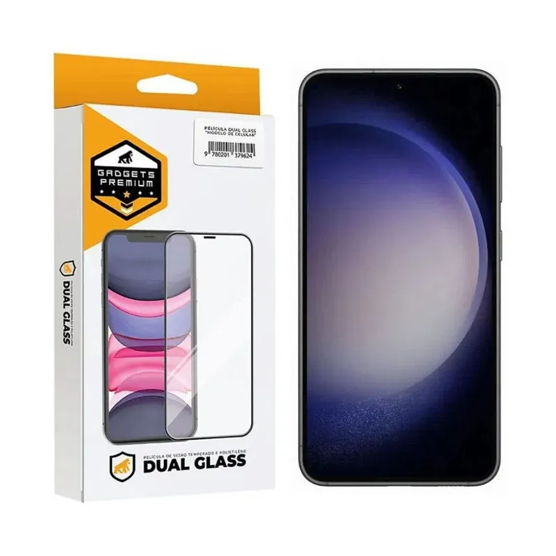 Película Gshield Para Galaxy S23 Plus - Dual Glass Preta