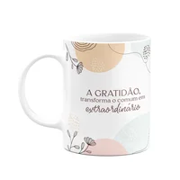 Caneca Motivação - A Gratidão Transforma O Comum