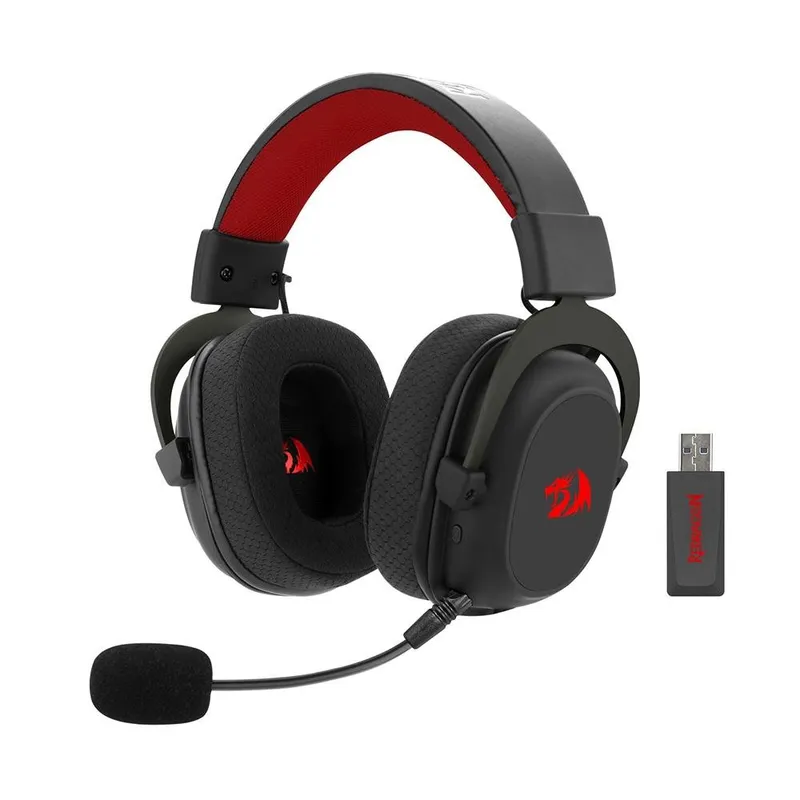Headset Gamer Sem Fio Redragon Ire Pro, Driver 40mm, Bluetooth, Windows, Preto - H848